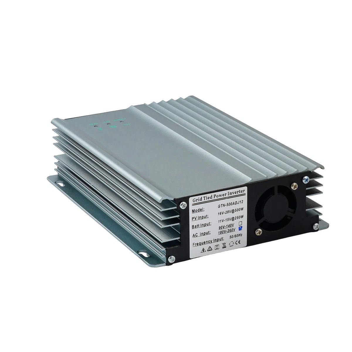 500W Solar Grid Tie Microinverter DC16V-28V MPPT Pure Sine Wave for 12V Battery