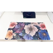 23.6"x11.5" Floral Oil Painting Style Large Gaming Mouse Pad Non-Slip Desk Mat