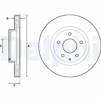 2X Bremsscheibe Delphi BG4713C FüR DK Mazda BM CX BN Bmlfp Bmlfs BM4 BN4 DK2WS