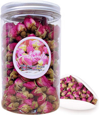 Dried Rose Buds Edible Fragrant Dried Flowers for Tea, Baking, Crafts, Potpourri