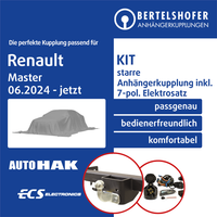 für Renault Master IV 06.2024-Jetzt AHK Starr +7Pol Spezifisch E-Satz TOP