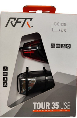 RFR Cube 14318 Tour 35 USB Fahrrad Lampen Fahrradlicht Beleuchtung Licht