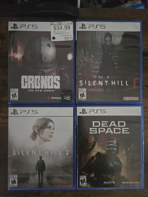 Playstation 5 HORROR Game Lot (SILENT HILL 2 AND  F, CRONOS, DEAD SPACE REMAKE)