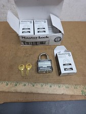 1 Case of 6 -Master Lock 21KZW1 No. 21 COMMERCIAL Steel Padlock 68650
