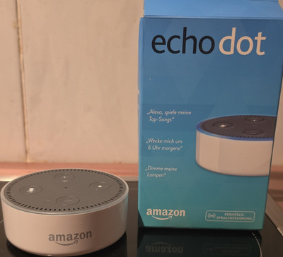 Amazon Echo Dot (2nd Generation) Weiß Alexa Bluetooth WLAN Smart Lautsprecher