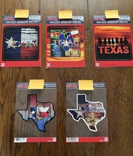 Genuine Texas Die Cut Window Stickers 5 Inch Various Designs You Choose