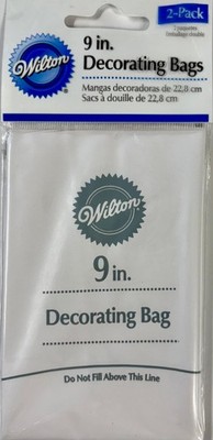 WILTON Premium 9'' FEATHERWEIGHT DECORATING BAGS ~ 2/Pack