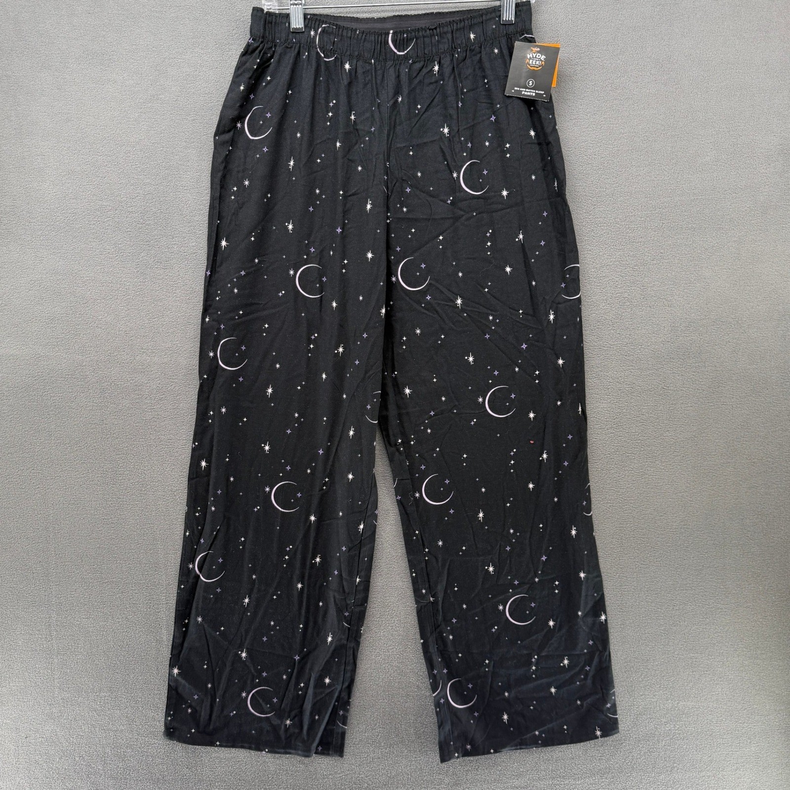 Hyde and Eek Boutique Pajama Pants Womens Small Celestial Moon Star Black NEW