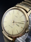 Working Vintage 1960’s Timex Viscount 4014 3165 Self Wind Automatic Gold Tone R1