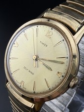 Timex Viscount 4014 3165 automatico a carica automatica tono oro R1 funzionante vintage anni 60