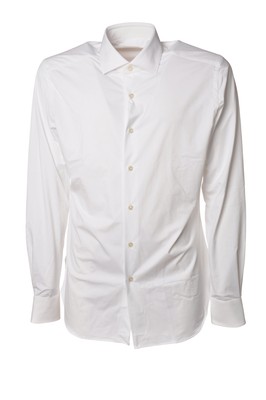 Xacus Mann Camicia manica lunga Weiß 13947