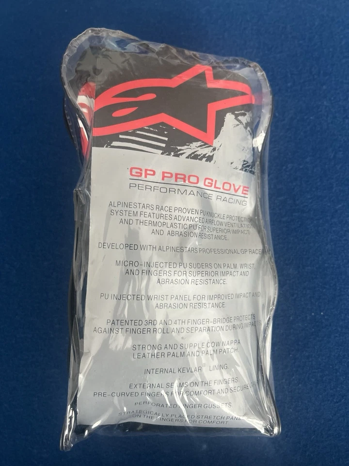 Luvas Alpinestars R3 Moto Racing Moto GP tamanho grande usadas - Imagem 4 de 4