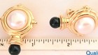 Vintage Signed KJL Kenneth Jay Lane Classic White Pearl Clip Earrings Free Ship  — photo 4