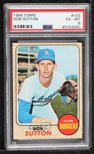 1968 Topps Don Sutton #103 PSA 6 HOF 0p7e