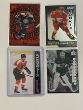 4 Hockey Card lot rookie insert  Adam fantilli seeing Red / Young Guns