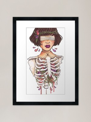 Blinde Liebe Gerahmter Kunstdruck Gerahmtes Wandbild Poster Leinwanddruck Bild