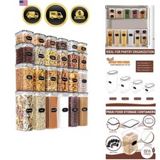 Airtight Food Storage Containers Set with Lids - 24 PCS, BPA Free  Multiple ...