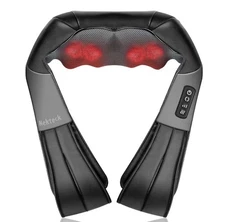 Nekteck Shiatsu Neck Massager for Pain Relief Deep Tissue with Heat