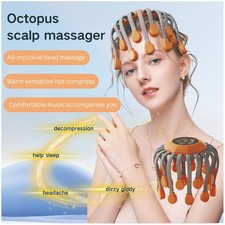 Octopus Scalp Massager with Multi-Speed Smart...