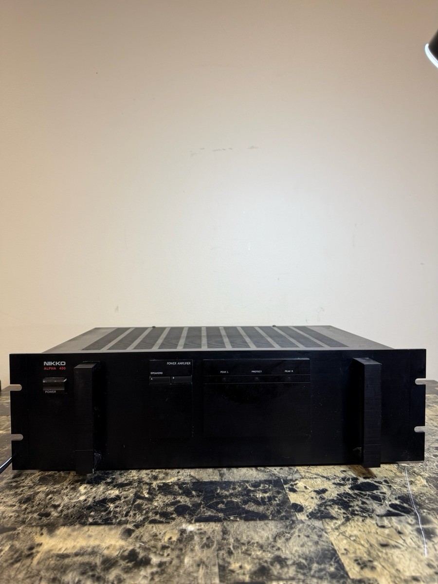 Nikko Alpha 400 Power Amplifier 120 WPC Solid Built Powerhouse