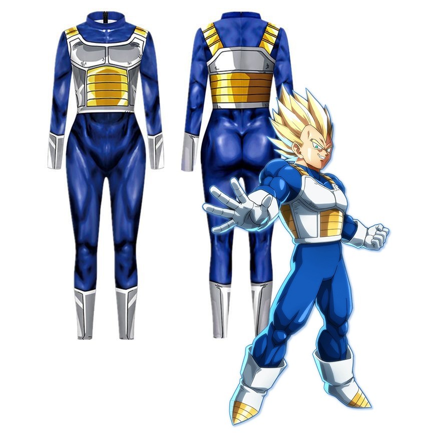 Disfraz Mono Dragon Ball Z Super Saiyan Vegeta para Halloween Juegos con disfraces
