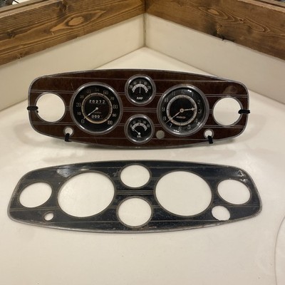 1933 1934 Pierce Arrow Gauge Cluster Panel with Instruments & Swappable Face