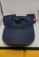 Original McDonald's Blue Jean Style Visor Hat Employee Cap USA