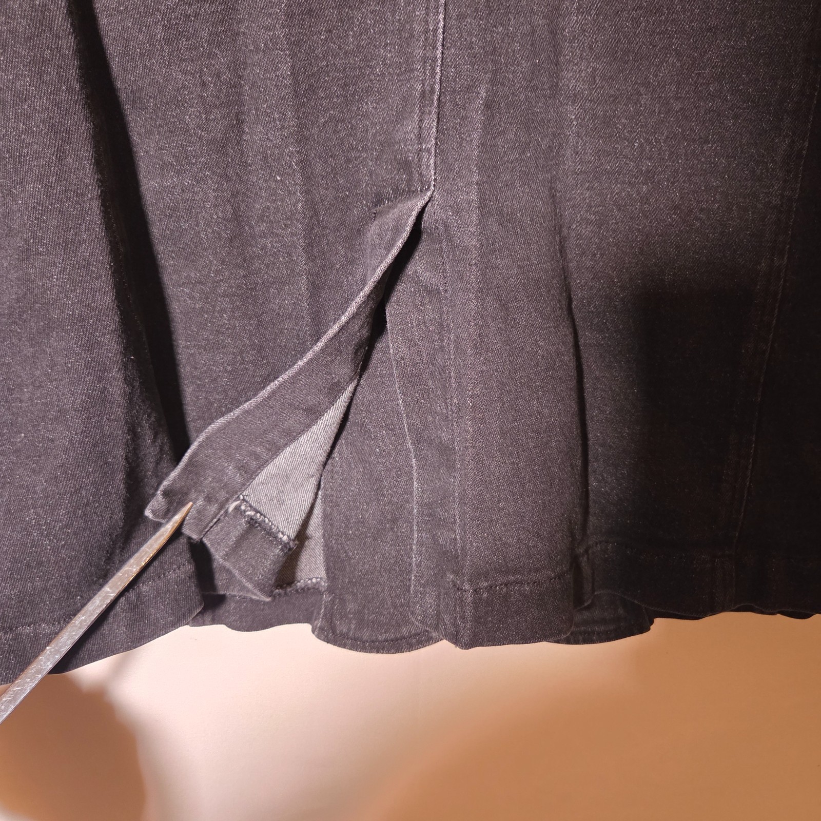 Women With Control Basic Jacket M Black Denim Col… - image 17