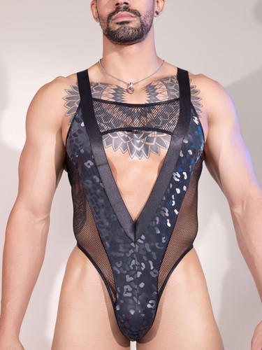 Mens Nightwear Sexy Swimwear Rave Jumpsuit Cosplay Leotard Carnival Bodysuit - Picture 50 of 89
