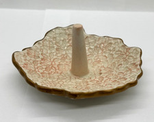 Vintage Porcelain Ceramic Ring Holder Necklace Tray 4  Art Decor Unique Shape