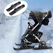 2Pcs Snow Sledge Board Skiing Board Toboggan