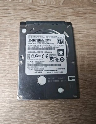 Toshiba 500GB HDD mit Windows 11 Pro! - Festplatte 2,5'' Zoll | Laptop Fit