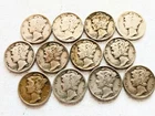 12 - Silver Mercury Dimes