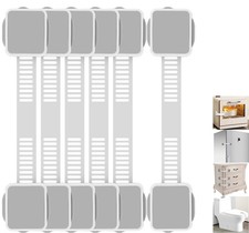 6 Pack Baby Proofing Safety Locks Child Safe for Cabinet Drawer Fridge Oven D...