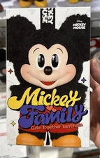New Pop Mart Disney Mickey Family Cute Together Keychain Blind Box plush pendant