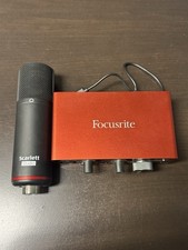 Focusrite Scarlett Solo 3rd Gen W/ Scarlett Studio Mic  Cords