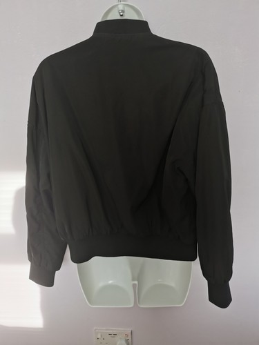 Bomberjacke XS schwarz Reißverschlusstaschen - Bild 7 von 7
