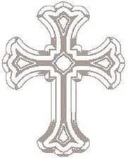 30 Custom Silver Cross Personalized Address Labels