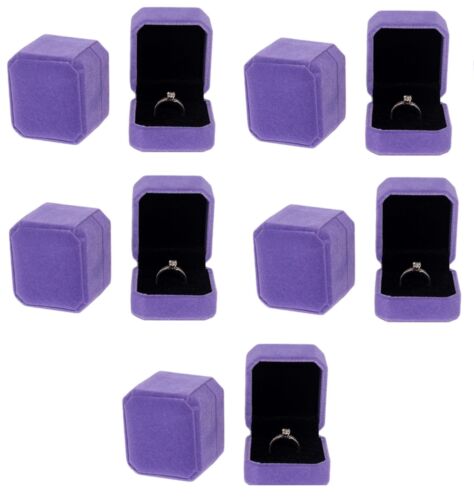 10er Sparset Ring Etui Box Ohrringe Trauringetui Schmuck Schachtel Geschenkbox - Afbeelding 1 van 5