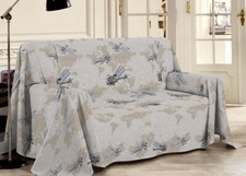 Telo Arredo Multiuso Linea Pensieri Delicati In Cotone Disegno Aerei Beige