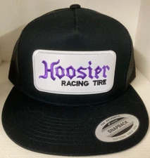 HOOSIER Racing Tire Retro TRUCKER Hat Cap Classic EMBROIDERED Vintage Patch New!