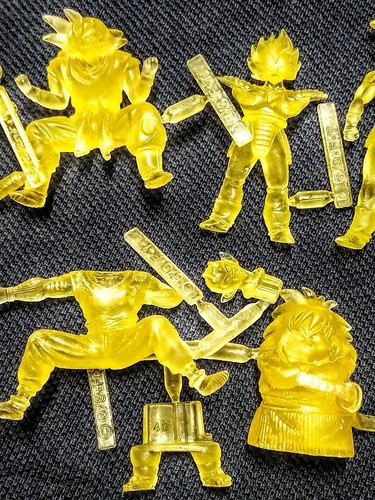 Bandai Dragon Ball gashapon collection 12 mini action figures Yellow lot rare - Picture 4 of 4