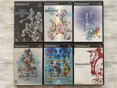 SONY PS2 Kingdom Hearts  ＆   & Final Mix & Unlimited Romancing Saga from Japan