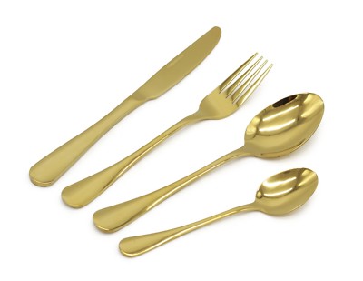 Besteck Set Gold Edelstahl Löffel Gabeln 8 16 24 32 Teile Sets Hochzeit Party