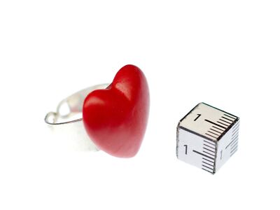 Heart Ring Finger Ring Miniblings Love Partnership Valentine's Day