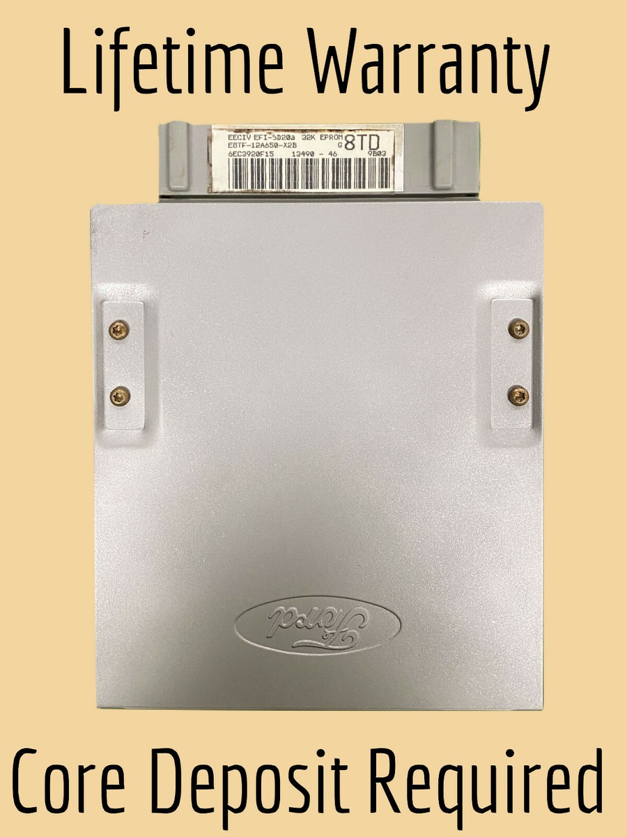 1989 Ford F150 4.9L Engine Computer Module E8TF12A650X2B MAF