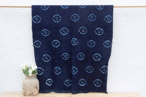 Kente Echo Indigo Mud Cloth