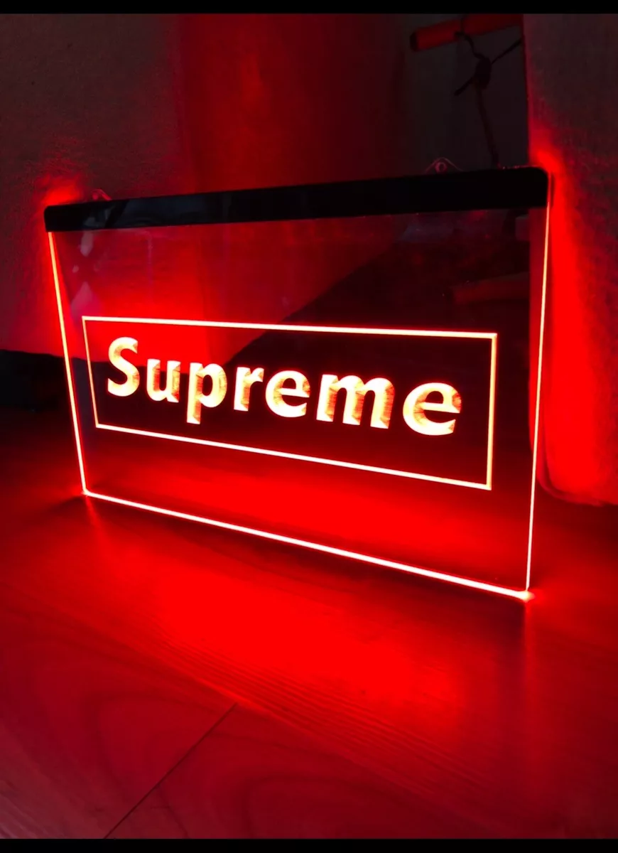 Supreme light on sale up sign