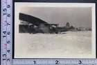 B26 Marauder Near Hangar WW2 Era Military Bomber BW Photo Snapshot