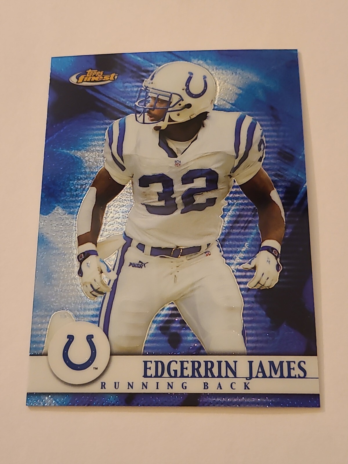 2001 Topps Finest Edgerrin James #16 HOF